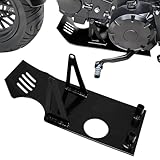 Aluminum Engine Skid Plate for Pit Bike Fits CRF50 XR50 2000-2007 50cc 110cc 125cc 140cc 70cc 90cc Lifan YX SSR110 125 Thumpstar Coolster Apollo Kymco GMX Demonx TaoTao DB17 Black