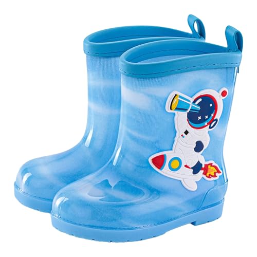 Kids Rain Boots for Boys Girls Toddler 𝐂artoon Soft Rubber Water Proof Non Slip Rain Shoes It Takes A Little Rain