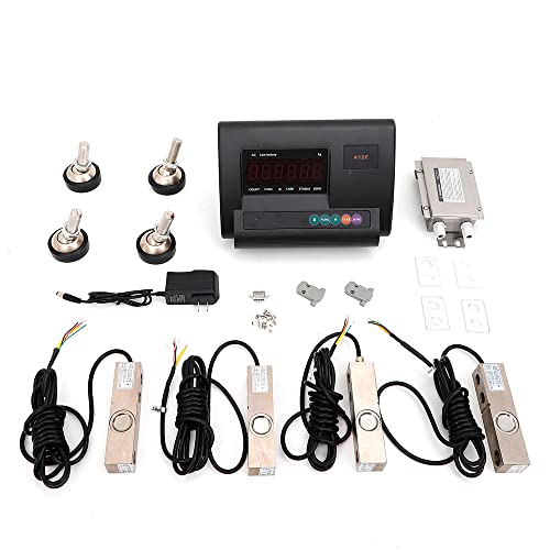 Kit Báscula Ganadera 5000lbs Indicador y Caja de Unión 4-Cables miniatura 1