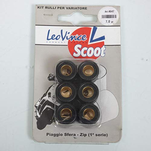 Galet rouleau de variateur Leovince pour Scooter Piaggio 50 ZIP 1992 à 1993 17x13.5 7.0Grs Neuf Cover