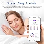 Smart Health Ring, Featuring Stress and Sleep Monitoring Functions, Compatible with iOS and Android, Waterproof Fitness Tracker for Women & Men, No Subscription Fee. (Silver, 10) - Image 5