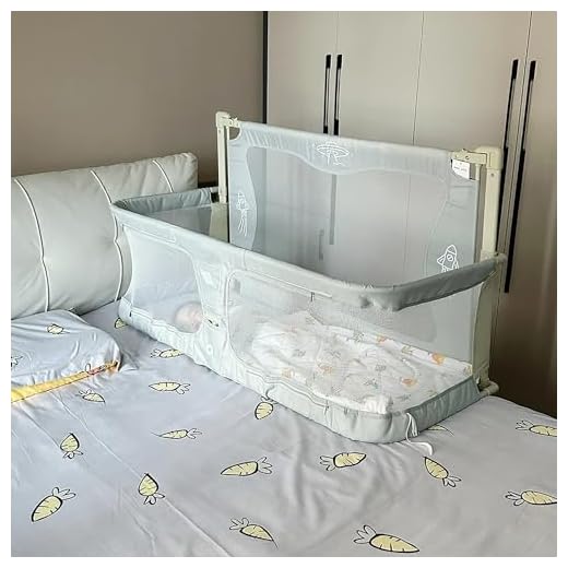 3 in 1 Baby Bedside Sleeper, next to me crib, Folding Portable Crib, baby bassinets bedside sleeper Stationary, breathable and visible mesh window, soft washable liner cover and sturdy aluminum alloy