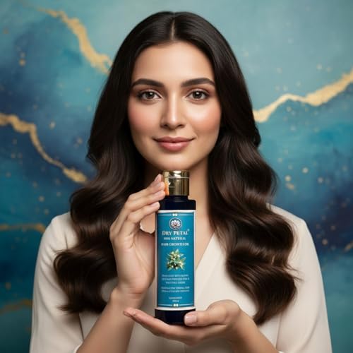 Image of Ayurvedic Hair Oil for Hair Growth & Hair Fall Control | 100% Natural Herbal Oil with Bhringraj, Amla, Brahmi, Neem, Hibiscus & Cold Pressed Oils | Anti-Dandruff, Nourishing & Non-Sticky - (100 ML)