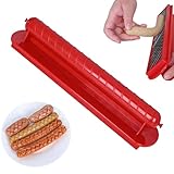 Upgrade Hand Hot Dog Cutter Criss Cross - Hot Dog Slicer Tool Lebensmittelqualität Edelstahl Klinge Wurstschneider für BBQ, Grillen, Picknicks, Kochen im Freien, Küche & Hinterhof