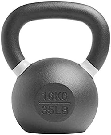 DPPAN Kettlebell Weight, Cast Iron Vinyl Coated Comfort Grip Wide Handle Professional Kettlebell, for Weightlifting, Bodybuilding, Lose Weight,Black_8kg/17.63lb
