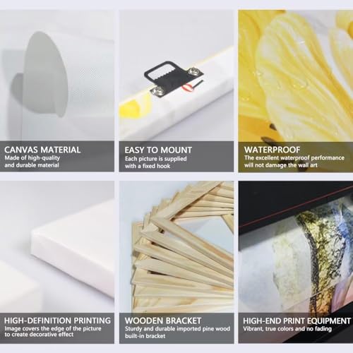 Image of SAF painting Abstract Forest Landscape Wall Art - Vibrant Multicolor Trees with Reflection - Canvas Painting for Living Room, Bedroom, or Office Decor 30 Inch x 30 Inch