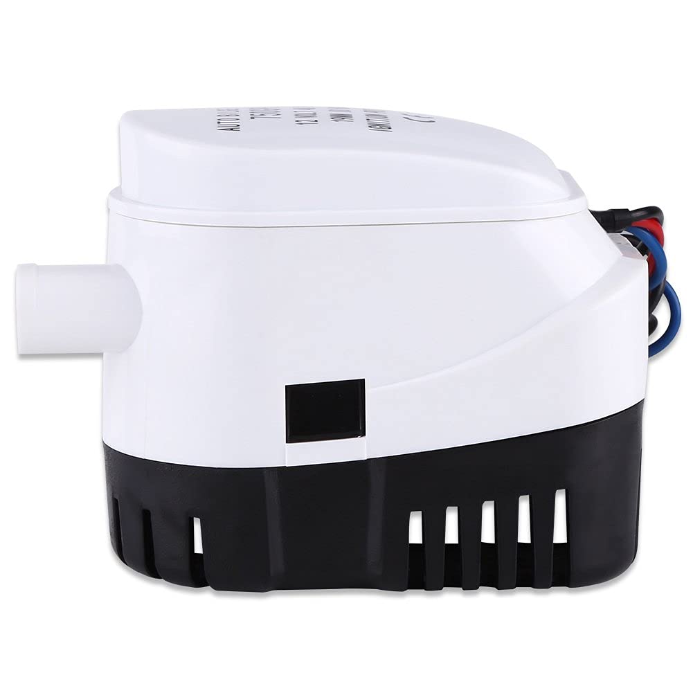 Automatische Bilgepumpe 12V 750GPH Tauchpumpe Bilgepumpe Bilgenwasserpumpe Tauchhydraulikpumpe Boots Lenzpumpe Wasserpumpe mit Schwimmerschalter für Boot Yacht
