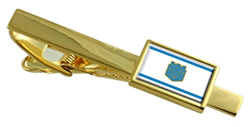 Fijador de corbata de oro de Varna Bulgaria accesorio para camisas de vestir