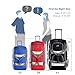Olympia U.S.A. 33 inch Jumbo Size 8 Pockets Wheeled Rolling Duffel Bag Water Resistant Luggage Lightweight Travel Suitcase with Retractable Handle