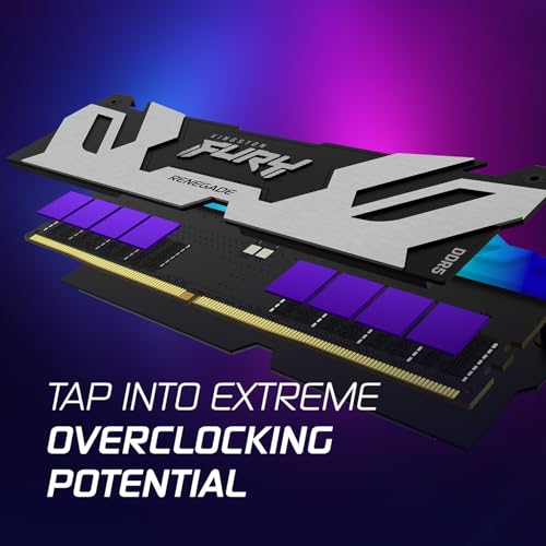 Image of Kingston FURY Renegade White RGB 32GB (2x16GB) 7200MT /s CL38 DDR5 DIMM | Infrared Syncing | FURY CTRL Software | Overclocking | Intel XMP 3.0 | Kit of 2 | KF572C38RWAK2-32