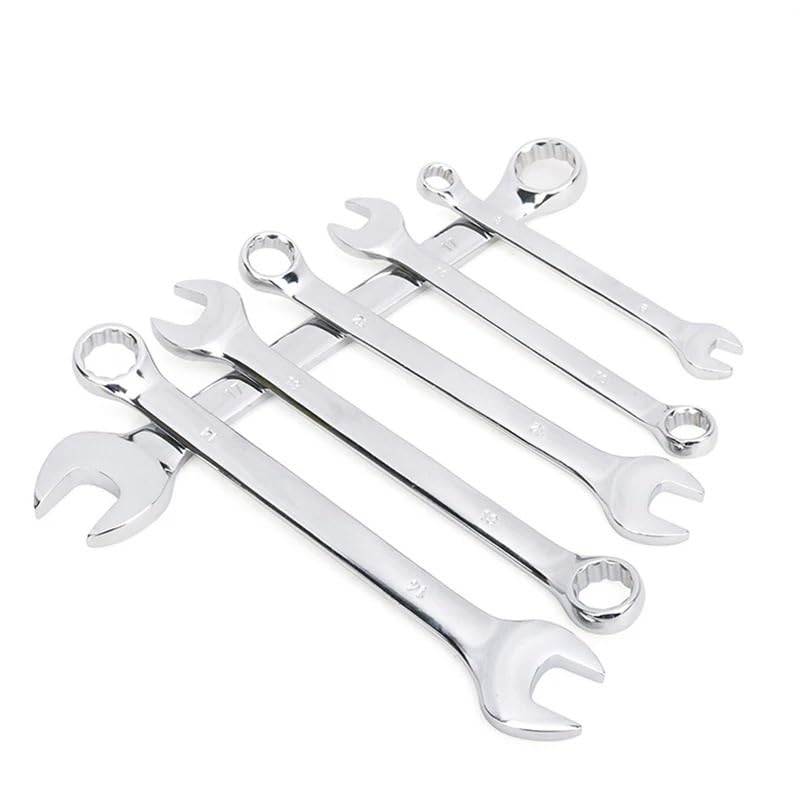 Llaves Fijas con Carraca Llave de Extremo Abierto Doble propósito Herramientas manuales trinquete(12pc)