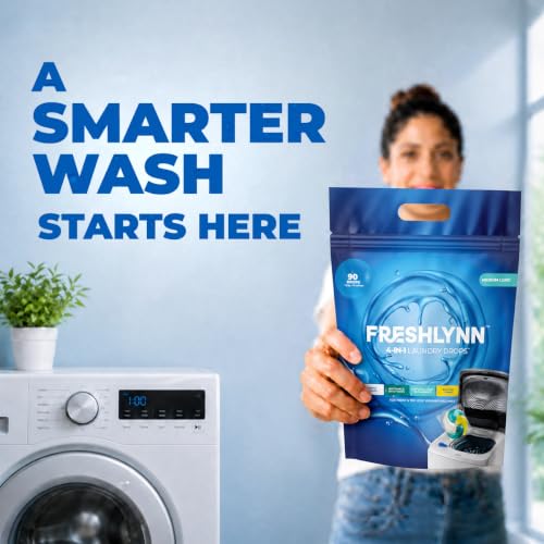 Image of 4-in-1 Dissolvable Magic Laundry Capsules - 90 Pcs | Bioenzyme Tough Stain Removal | 1 Drop = 15 Clothes | For Front & Top Load Machines | Softens, Brightens & Freshens | No Mess, No Measure
