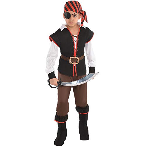 Amscan 843612 Rebel Of The Sea Pirate Costume, Children Large Size, 1 Piece