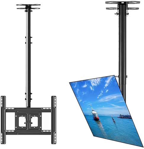 STHITI Heavy Duty Led TV Ceiling Mount Adjustable Bracket Fits 32-75 Inch LCD LED 4K TVs, Flat Screen Display, Adjustable Height Telescoping Tilt and Swivel STHITI Heavy Duty Led TV Ceiling Mount Adjustable Bracket Fits 32-75 Inch LCD LED 4K TVs, Flat Screen Display, Adjustable Height Telescoping Tilt and Swivel