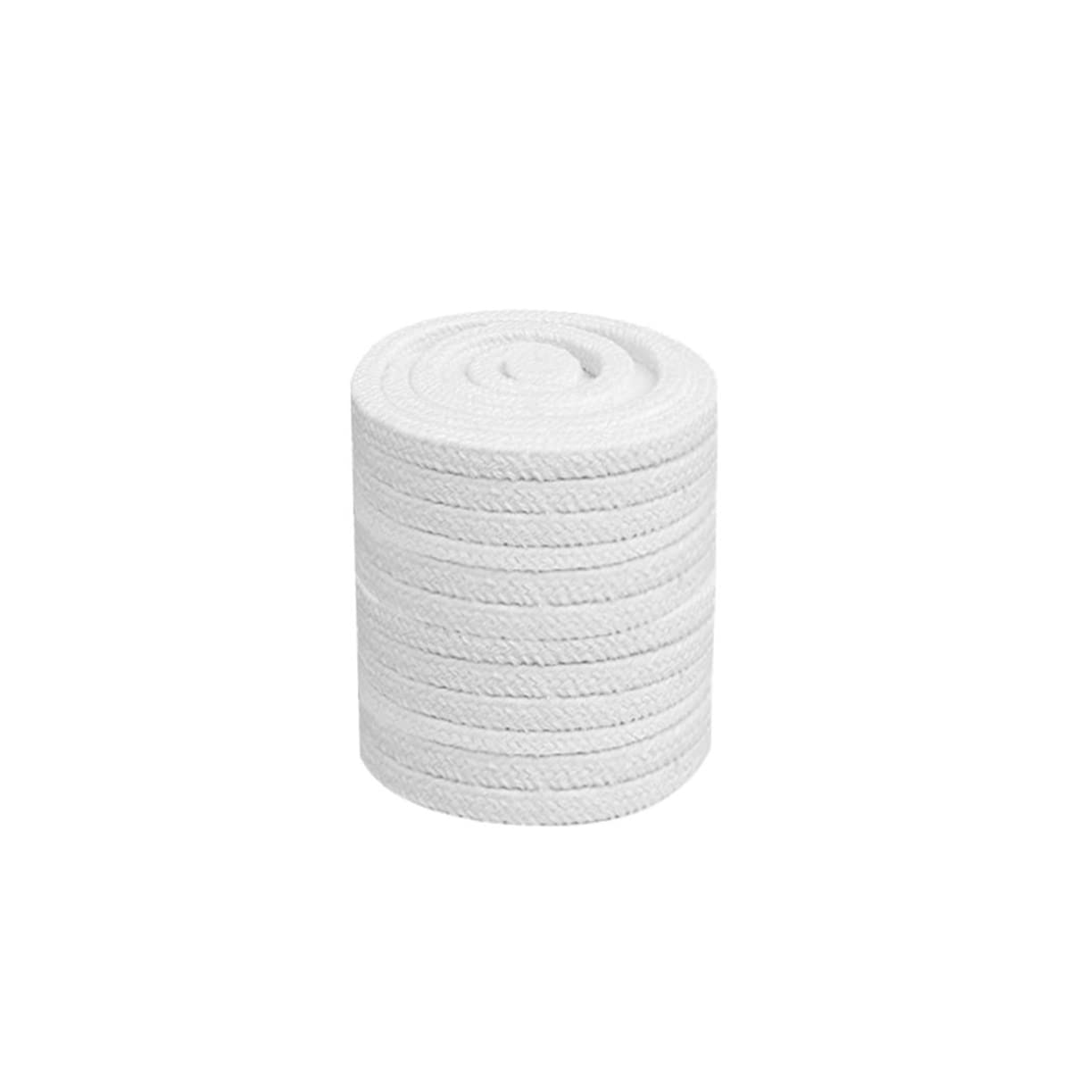 Ceramic Fiber Rope Gasket,Square Ceramic Fiber Rope Braided Flat Gasket 1260C Furnace Door Seal Multiple Sizes(5 M)