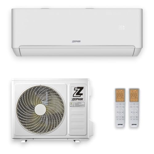 Briconess.com Condizionatore climatizzatore da parete 24000 BTU con Wi-Fi doppio telecomando e assistente vocale ZTQ Zephir