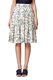 A-Linie ESPRIT Collection Damen 058EO1D004 Rock, Weiß (Off White 110), 40