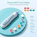 COSLUS Rechargeable Baby Nail File: Cordless Baby Nail Trimmer Electric, Baby Nail Clipper with 5 Speeds & 6 Grinding Heads for Baby Kid, CPC Certified & Quiet Design - Safe for Sleep Trim, C52 Blue