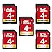 Produktbild GIGASTONE 4GB SD-Karte 5er-Pack, SDHC Class 4 Speicherkarte für Foto, Video, Musik, Sprachaufnahmen, DSLR-Kameras, Camcorder, Recorder, PC, Mac und POS-Systeme (Packung mit 5 Stück)