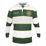 Croker Irish Rugby Jersey - Green & White, Small