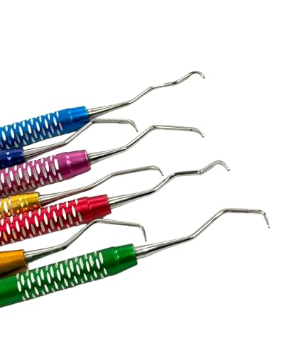 Cynamed GRC-01 Gracey Curette Multicolor Scaler 7Pc High Quality Periodontal Dental Instruments thumb #1
