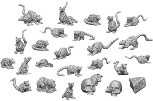 Small Rats 3508 imprimés en 3D haute définition pour décors miniatures