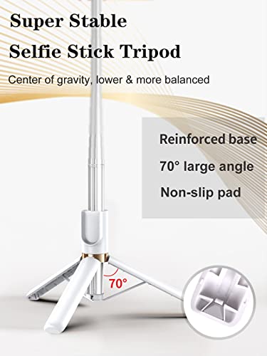 Selfie Stick Tripod With Detachable Wireless Remote, Extendable Selfie Stick Tripod With Led Fill Light, For Iphone 13/13 Pro/12/11/11 Pro/Xs Max/Xs/Xr/X/8/7 And Android Smartphone #TOP1
