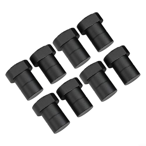 Woodworking Bench Dogs 8pcs Aluminum Alloy Clamps for Workbench Positioning Planing and Sanding, Compatible with 19mm 20mm Dog Holes, Black(20mm)
