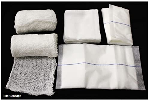 Sim-Bandage - Surtido de gasas y vendas, y vendas ABD para entrenamiento realista de vendajes miniatura 4