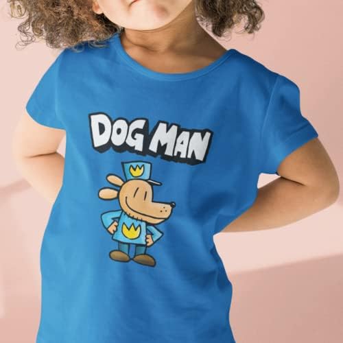 Dogman T-Shirt Top Tee - World Book Day Comedic Graphic Novel Comic Story Book Action Novel Kids Childrens Young Teen Dog Super Hero School Gifts Presents (9-11 Years, Blue Prime)