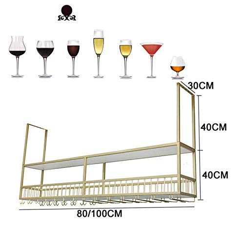 Casier à bouteilles de vin mural doré pour optimiser les petits espaces - 5