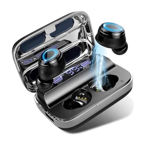 Image of Ordtop Wireless Earbuds, 140Hrs Playtime Ear Buds 2026 New Bluetooth 5.3 Headphones 6D Stereo Bass with ENC Clear Call, IPX7 Waterproof Earphones for Sports /Working, in Ear Headphones for Android /iOS