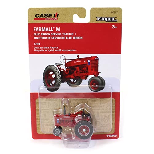 Ertl 1/64 Farmall M Narrow Front With Blue Ribbon Logo #TOP4