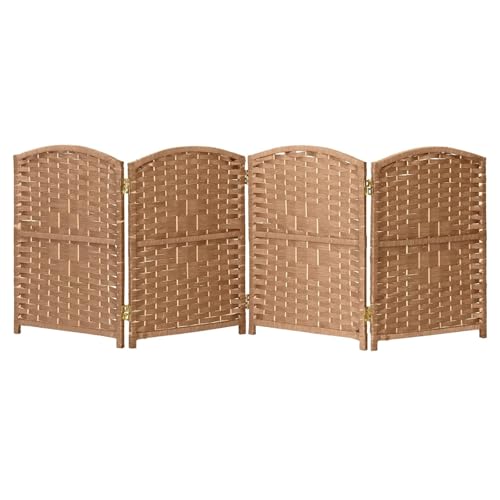 Paravent pliable en rotin pour chambre | Créez un coin intimité en bambou