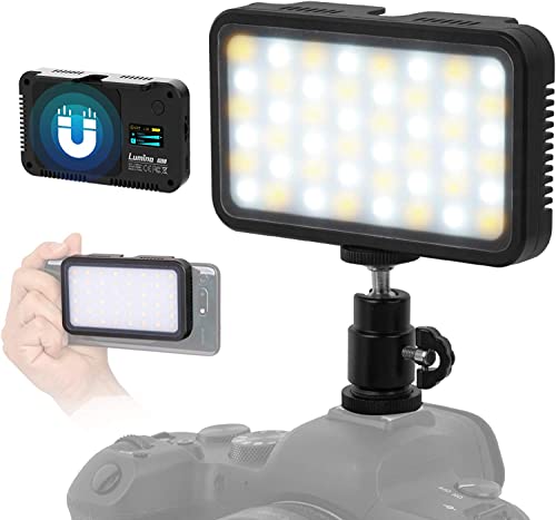 COLBOR PL5 Panneau-LED-Lumière-Vidéo, Light Bi-Colore,3000K-6500K, CRI 95+, Lumineux Lampe Portable pour DSLR, Smartphone, Caméra, Appareil Photo, Tournage, Youtube, Entretiens, Photographic