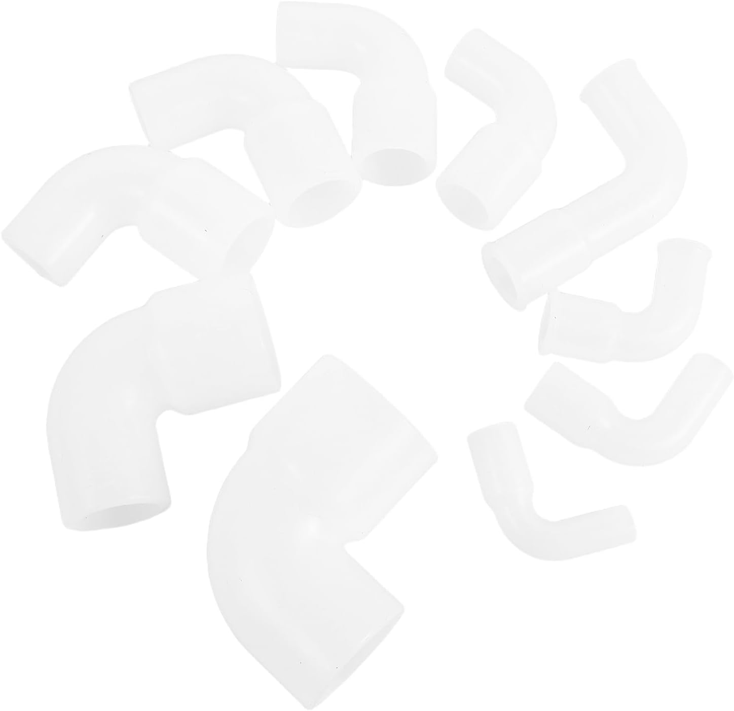 10pcs Pipe Parts Silicone Elbow Reducer: Flexible Tube Connector Adapter - Silicone Garden Hose Fittings - Water Pipe Reducer For Plumbing