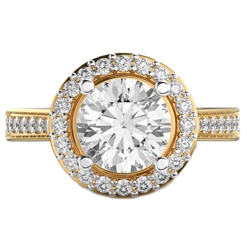 Bague moissanite en argent 925 plaqué or : l'éclat du luxe fait main