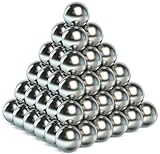  myHodo - Imanes de neodimio, Extra Fuertes, 64 Bolas magnéticas, 5 mm, frigorífico, tablón de anuncios magnético