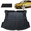DEDC 2PCS Tesla Model 3 Cargo Liner Premium 3D Waterproof 2024 2023 2022 2021 Tesla Rear Trunk Mats – All Weather Trunk Mats+Rear Trunk Organizer Side Divider