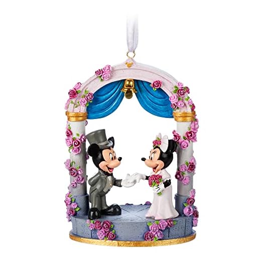 Disney Mickey and Minnie Mouse Figural Wedding Ornament