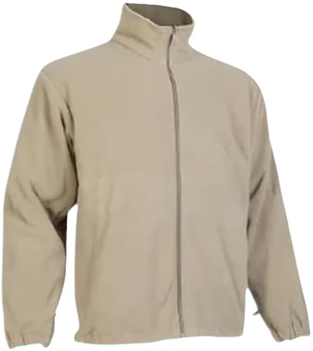 Tru-Spec Men's Polar Fleece Jacket - Warm & Lightweight Outerwear for Outdoor Adventures, Versatile Casual Coat, Tan 449 - MR
