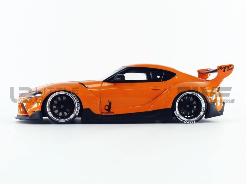 Amazon | TOP SPEED 1/18 パンデム GR スープラ V1.0 オレンジ 完成品 