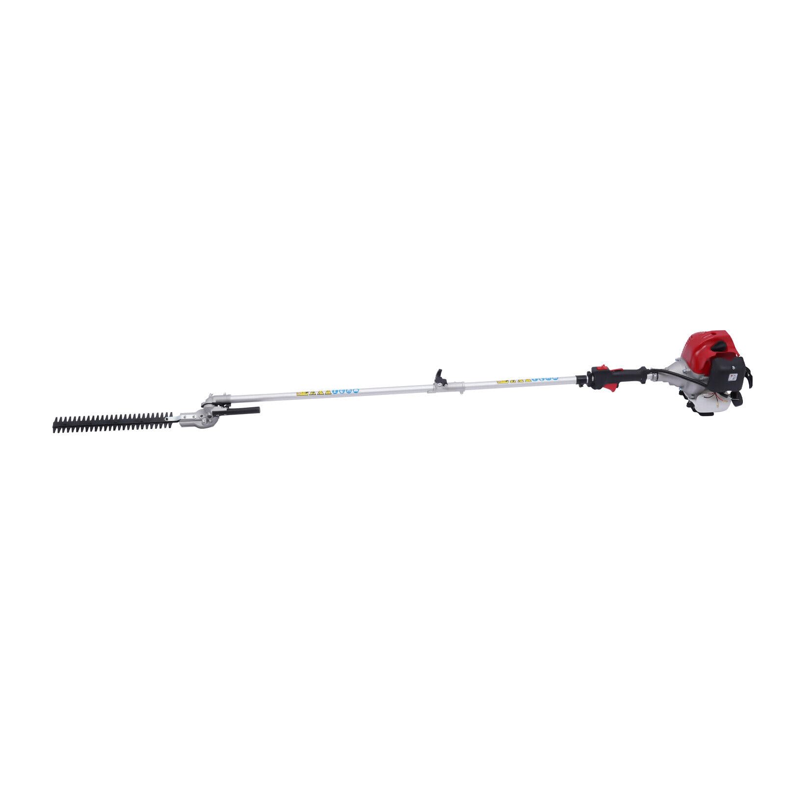 Desbrozadora 4 en 1 de gasolina, 51,7 cc, cortacésped, cortasetos, espada de 250 mm, con acoplador rápido y correa