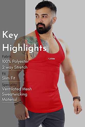 Image of FUAARK Men's Stringer Y Back Bodybuilding Gym Tank Tops