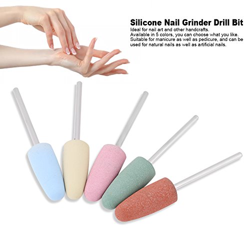 Set de 5 piezas de fresas para cutículas de silicona para uñas miniatura 3