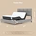 FLEXISPOT All-in-One Adjustable Bed, Queen–Modern Minimalist Design–Synchronized Head & Foot Lift for Reading, TV & Relaxation–Square Tufted Headboard–600 lbs–5Y Motor & 10Y Frame Warranty.