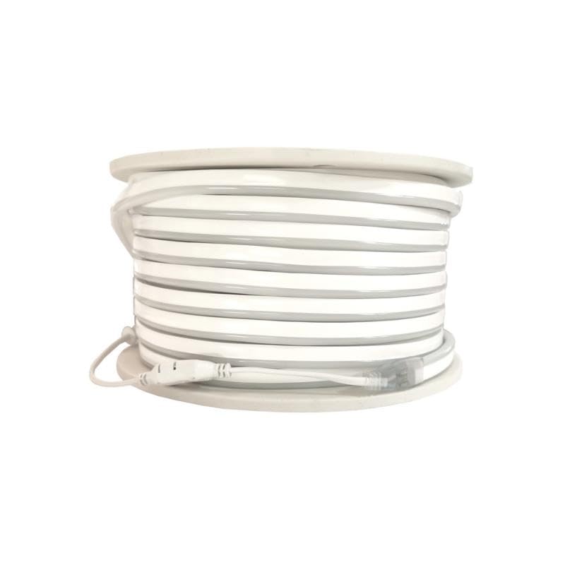 SiLAMP - Manguera de neón flexible LED (220 V, 50 m, 2835, 120 LED/m, 6000 K, 8000 K), color blanco frío