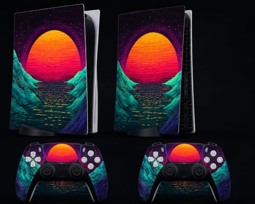 Image of PS5 Skin Protector for Console Wrap Sticker Skin with 2 Wireless Controller Decal Sticker (G)