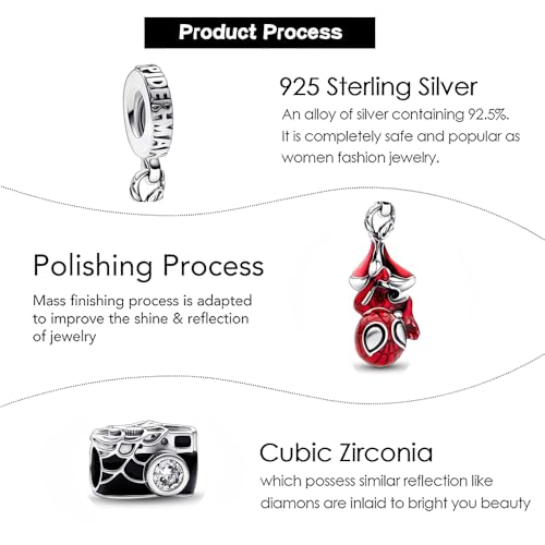 Animals Charm for Bracelets and Necklaces Astronaut 925 Sterling Silver Celestial Sun Moon Star Charms Jewelry Gift for Women 5