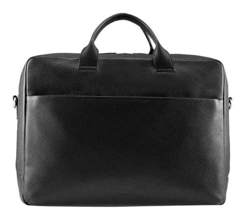 Jost bolsa de ordenador portátil maletín con compartimento para portátil Frankfurt Business Bag 2C Black negro